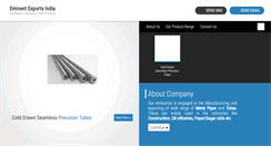 Desktop Screenshot of eminenttubularproducts.net
